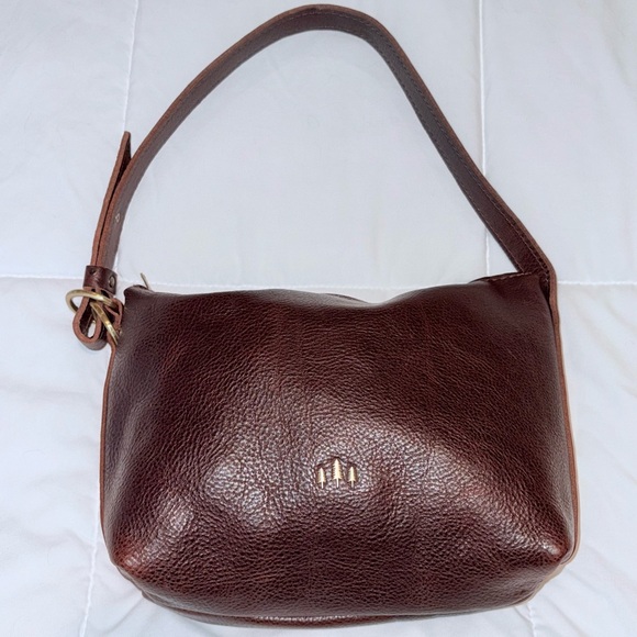 Portland Leather Goods Small Slouchy Bag in Coldbrew - Picture 3 of 10